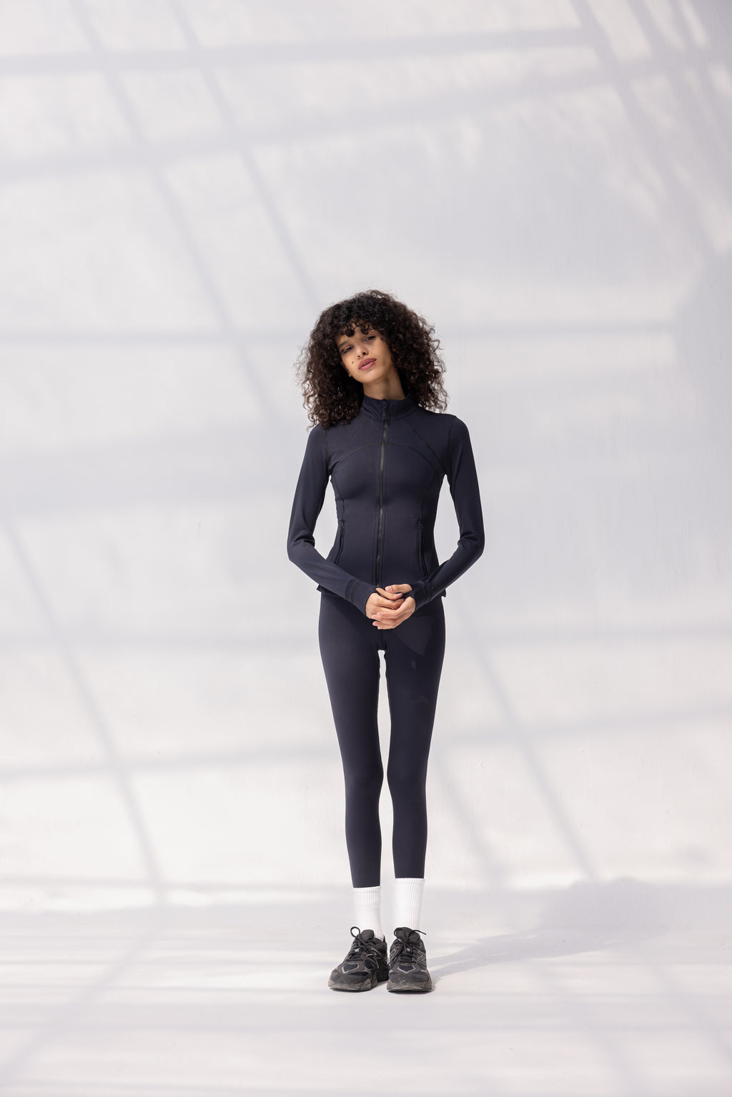 Softsculpt Zip Jacket in Black