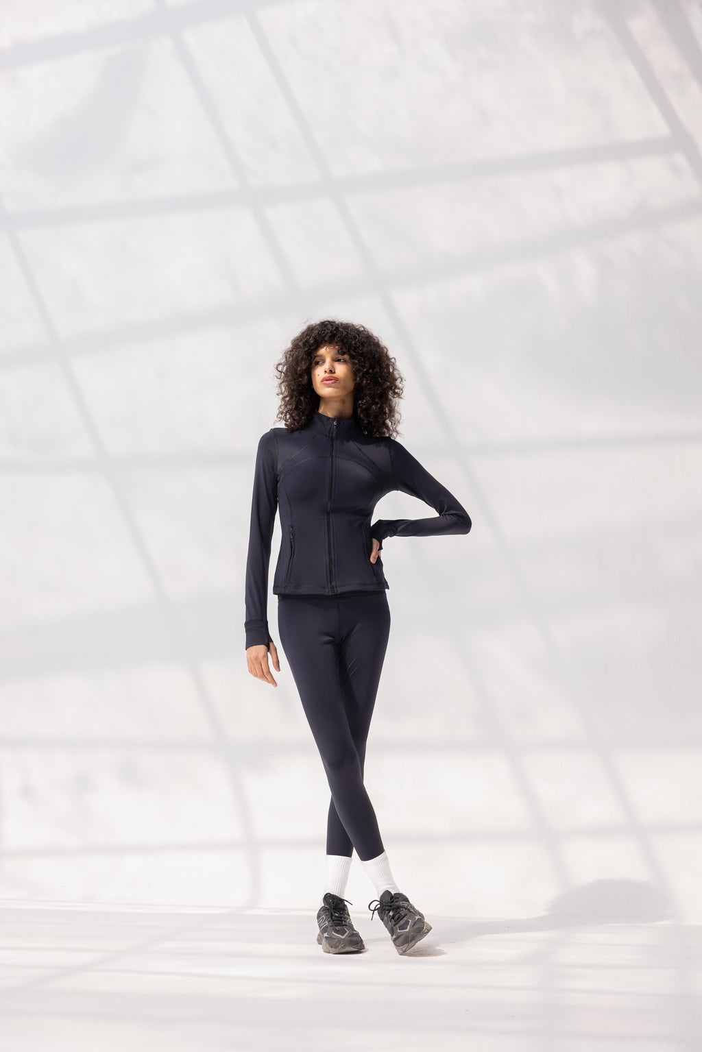 Softsculpt Zip Jacket in Black