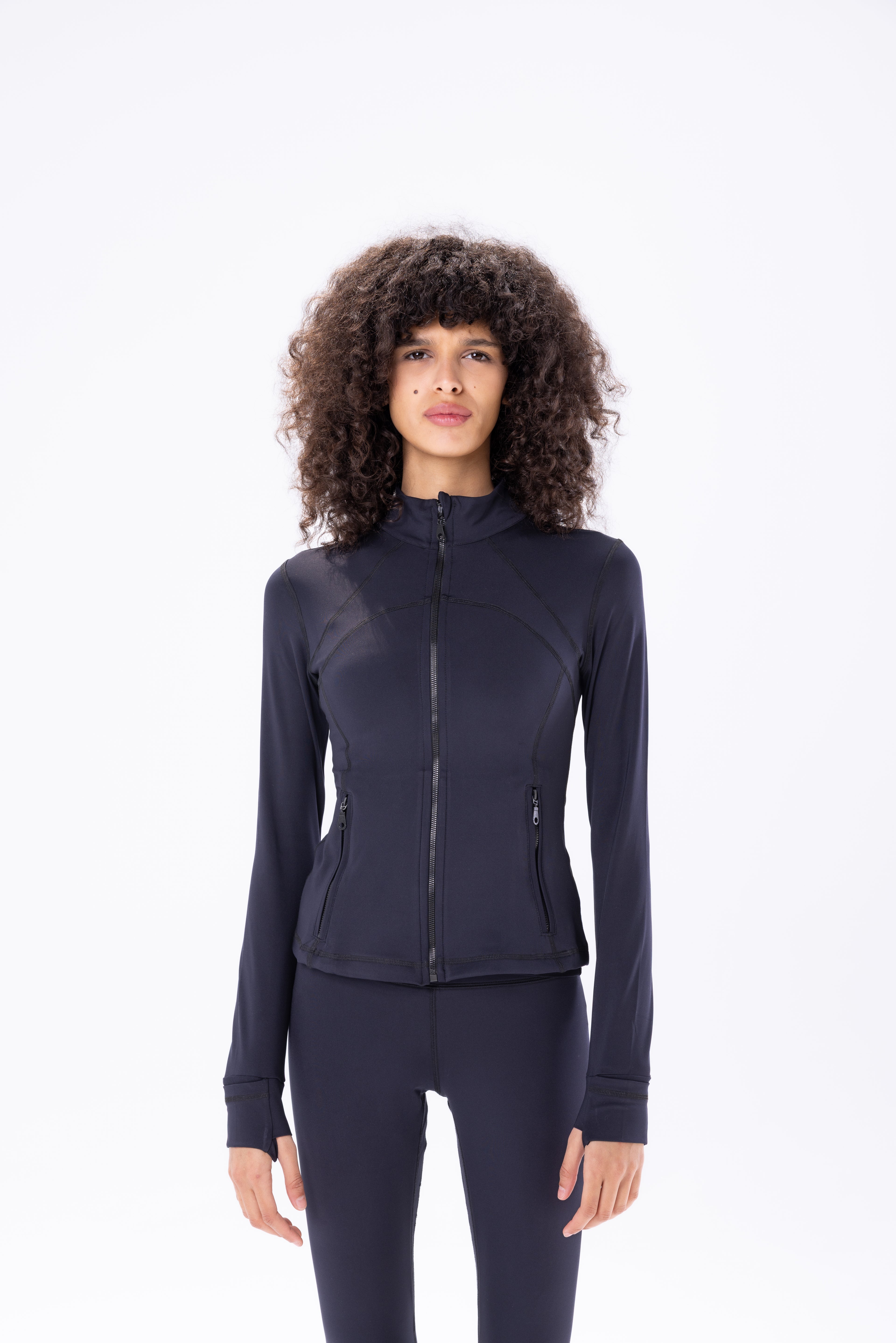 Softsculpt Zip Jacket in Black